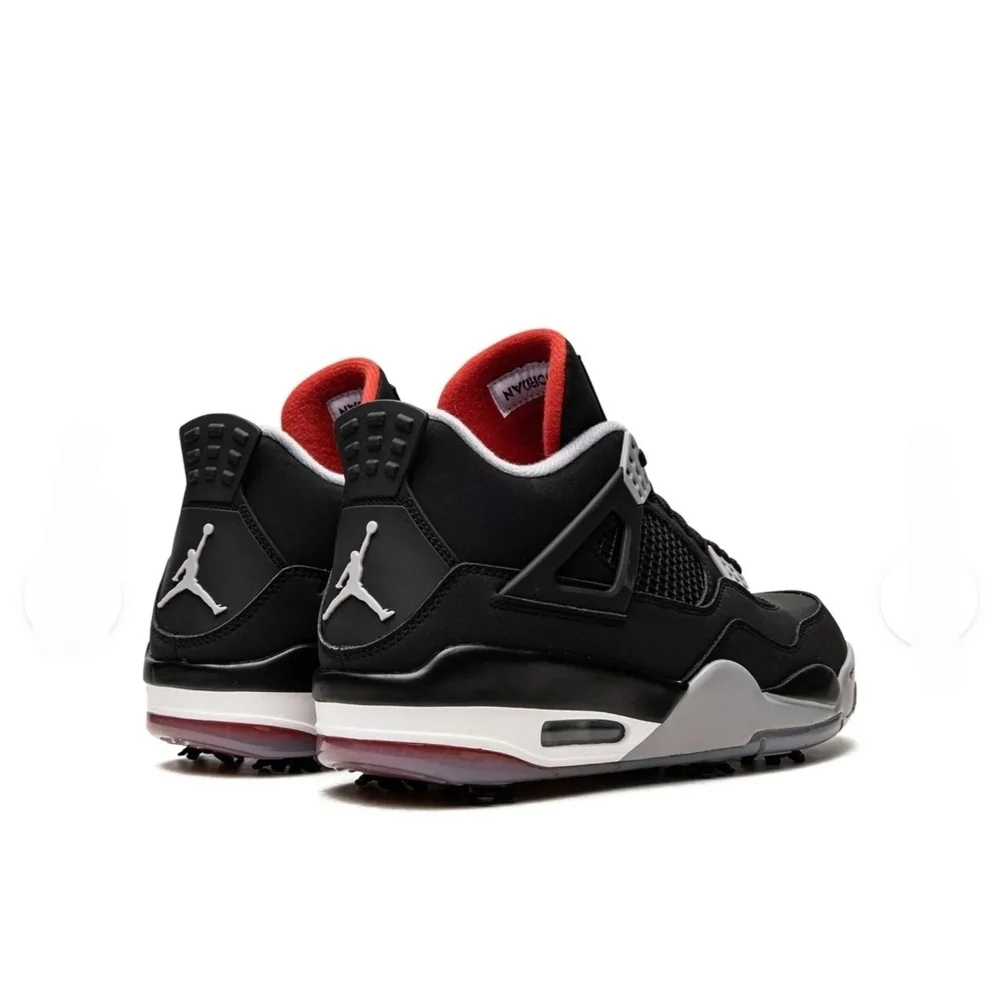 Jordan Men’s Black White Red Low-Top Athletic Sneakers
